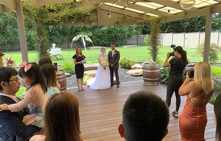 registry style weddings at home
