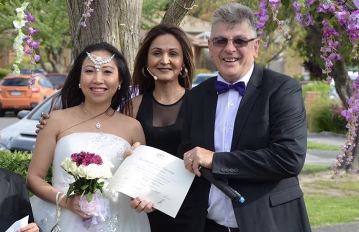 wedding at my home or yours melbourne celebrant
