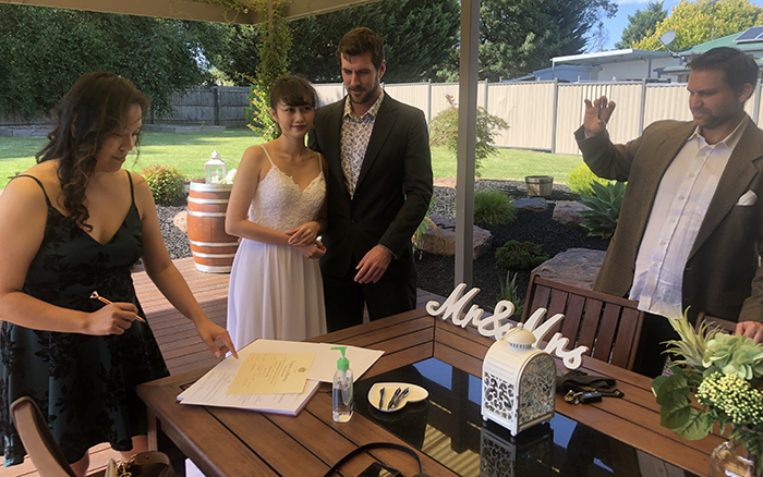 wedding registry marriages at home melbourne